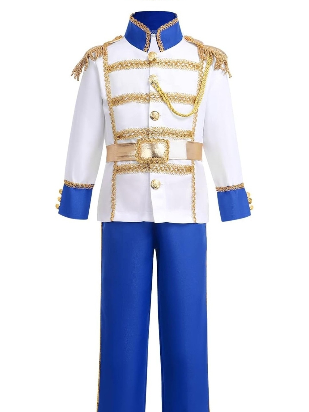 Boys Prince Charming Costume - Kids Medieval Royal King Outfit Halloween